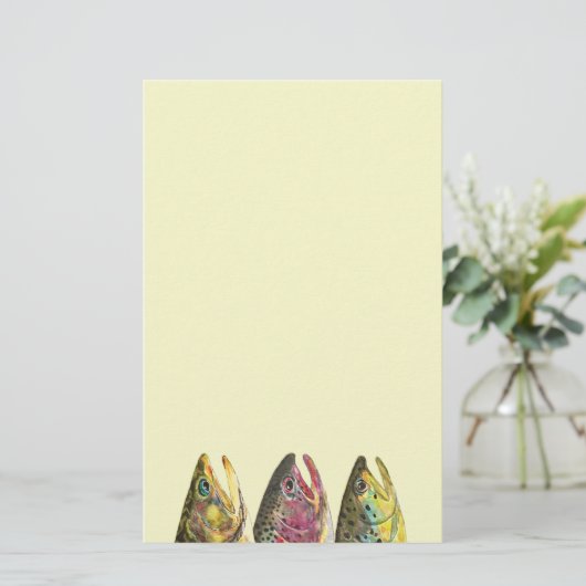 3つのファットマスのための魚釣り 便箋 (スタンド正面)