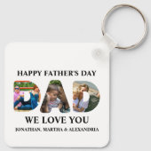 3つのフォトコラージュを作成するHappy Faters day キーホルダー (裏面)