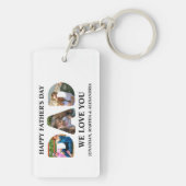 3つのフォトコラージュを作成するHappy Faters day キーホルダー (裏面)