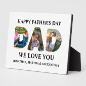 3つのフォトコラージュを作成するHappy Faters day フォトプラーク (側面)