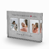 3つのフォトコラージュ最初の母親の日のフォトブロック フォトブロック (右)