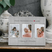 3つのフォトコラージュ最初の母親の日 フォトプラーク