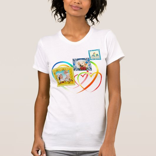 3つのフォトコラージュ Tシャツ (正面)