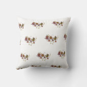 3つのフクロウが分岐している クッション (裏面)