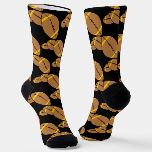 3つのフットボール ソックス (傾斜あり)