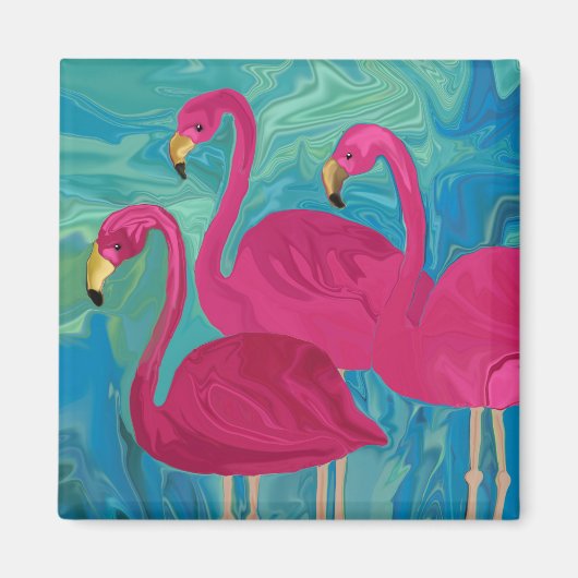 3つのフラミゴス マグネット (正面)