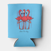 3つのフラミンゴスシーズザデイ 缶クーラー (正面)