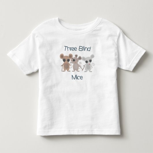3つのブラインドネズミ トドラーTシャツ (正面)