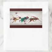 3つのブラインドネズミ 長方形シール (バッグ)