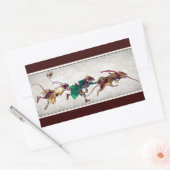 3つのブラインドネズミ 長方形シール (封筒)