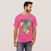 3つのブリトーの月あらし面白い 3ブリトー月吠え Tシャツ (正面フル)
