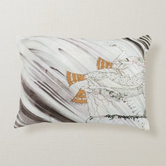 3つのプリンセスインブルーマウンテンbyケイ・ニールセン アクセントクッション (裏面)