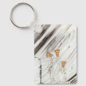 3つのプリンセスインブルーマウンテンbyケイ・ニールセン キーホルダー (正面)