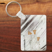 3つのプリンセスインブルーマウンテンbyケイ・ニールセン キーホルダー (正面)