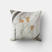 3つのプリンセスインブルーマウンテンbyケイ・ニールセン クッション (正面)