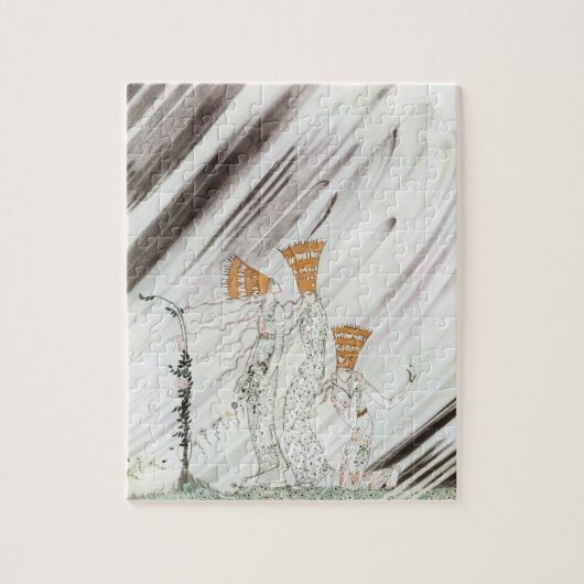 3つのプリンセスインブルーマウンテンbyケイ・ニールセン ジグソーパズル (縦)