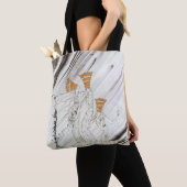 3つのプリンセスインブルーマウンテンbyケイ・ニールセン トートバッグ (クローズアップ)