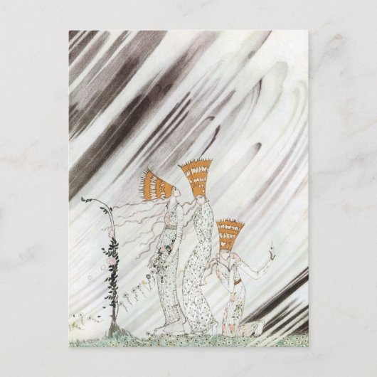 3つのプリンセスインブルーマウンテンbyケイ・ニールセン ポストカード (正面)