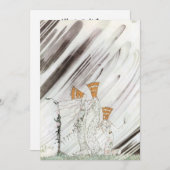 3つのプリンセスインブルーマウンテンbyケイ・ニールセン 招待状 (正面/裏面)