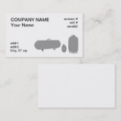 3つのプロパン・ボンベ 名刺 (正面/裏面)