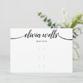 3つのヘアクリップ水平5x7ディスプレイ 招待状 (スタンド正面)