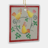 3つのヘフランスのンス広場のクリスマス装飾 セラミックオーナメント (右)