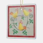 3つのヘフランスのンス広場のクリスマス装飾 セラミックオーナメント (左)