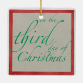 3つのヘフランスのンス広場のクリスマス装飾 セラミックオーナメント (裏面)