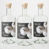 3つのホールクローブホワイトニンニク油ボトルラベル リキュールボトルラベル (ボトル)