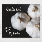 3つのホールクローブホワイトニンニク油ボトルラベル リキュールボトルラベル (シングルラベル)