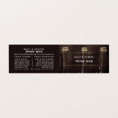 3つのボトルディスプレイ、ワインバー/ワイナリー、詳細 名刺 (外部フラット)