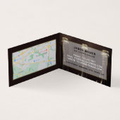 3つのボトルディスプレイ、ワインバー/ワイナリー、詳細 名刺 (内部)