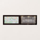 3つのボトルディスプレイ、ワインバー/ワイナリー、詳細 名刺 (内部フラット)