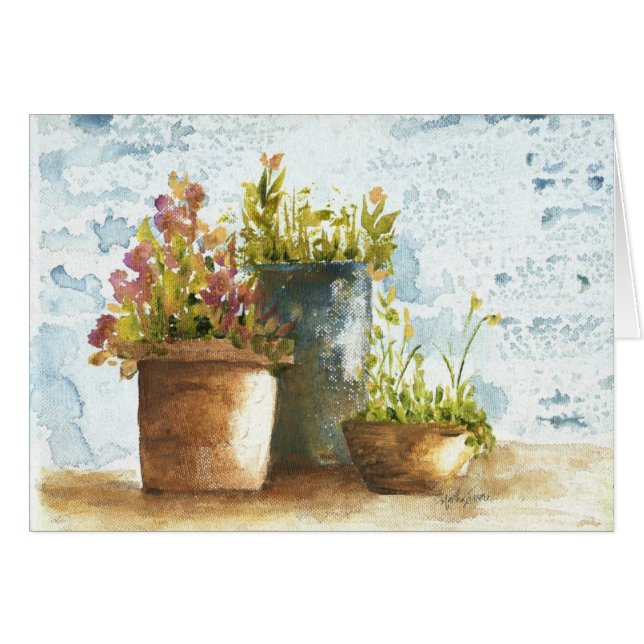 "3つのポット" (正面横)