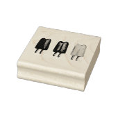 3つのポプシクルツインポップ・アートのポプシクルアイスロリースタンプ ラバースタンプ (スタンプ)