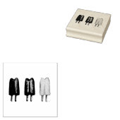 3つのポプシクルツインポップ・アートのポプシクルアイスロリースタンプ ラバースタンプ (押印)