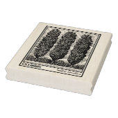 3つのポプラの木Ex Libris ラバースタンプ (スタンプ)