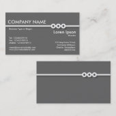 3つのポートレスライン – グレー 名刺 (正面/裏面)