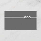 3つのポートレスライン – グレー 名刺 (裏面)