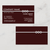 3つのポートレスライン – Dark Brown 名刺 (正面/裏面)