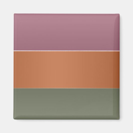 3つのメタル仕上げカラーストライプ文字- Imgを追加 マグネット (正面)