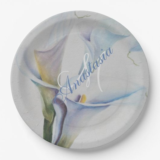 3つのモノグラムパーティーを明らかにする ペーパープレート (正面)