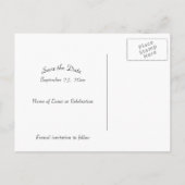 3つのヤギが日付を保存 案内ポストカード (裏面)