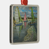 3つのヨットのやかましさ砂丘フランス メタルオーナメント (右)