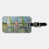 3つのヨットのやかましさ砂丘フランス ラゲッジタグ (正面横)