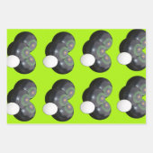 3つのラウンボウルのデザイン ラッピングペーパーシート (正面2)