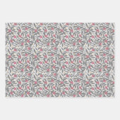 3つのラップ紙のセット離れ ラッピングペーパーシート (正面3)