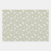 3つのラップ紙のセット離れ ラッピングペーパーシート (正面)