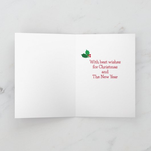 3つのラブラドールとオーナメントクリスマス シーズンカード (内部)