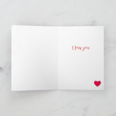 3つのラブラドールウオッチングバレンタインホリデーカード シーズンカード (内部)